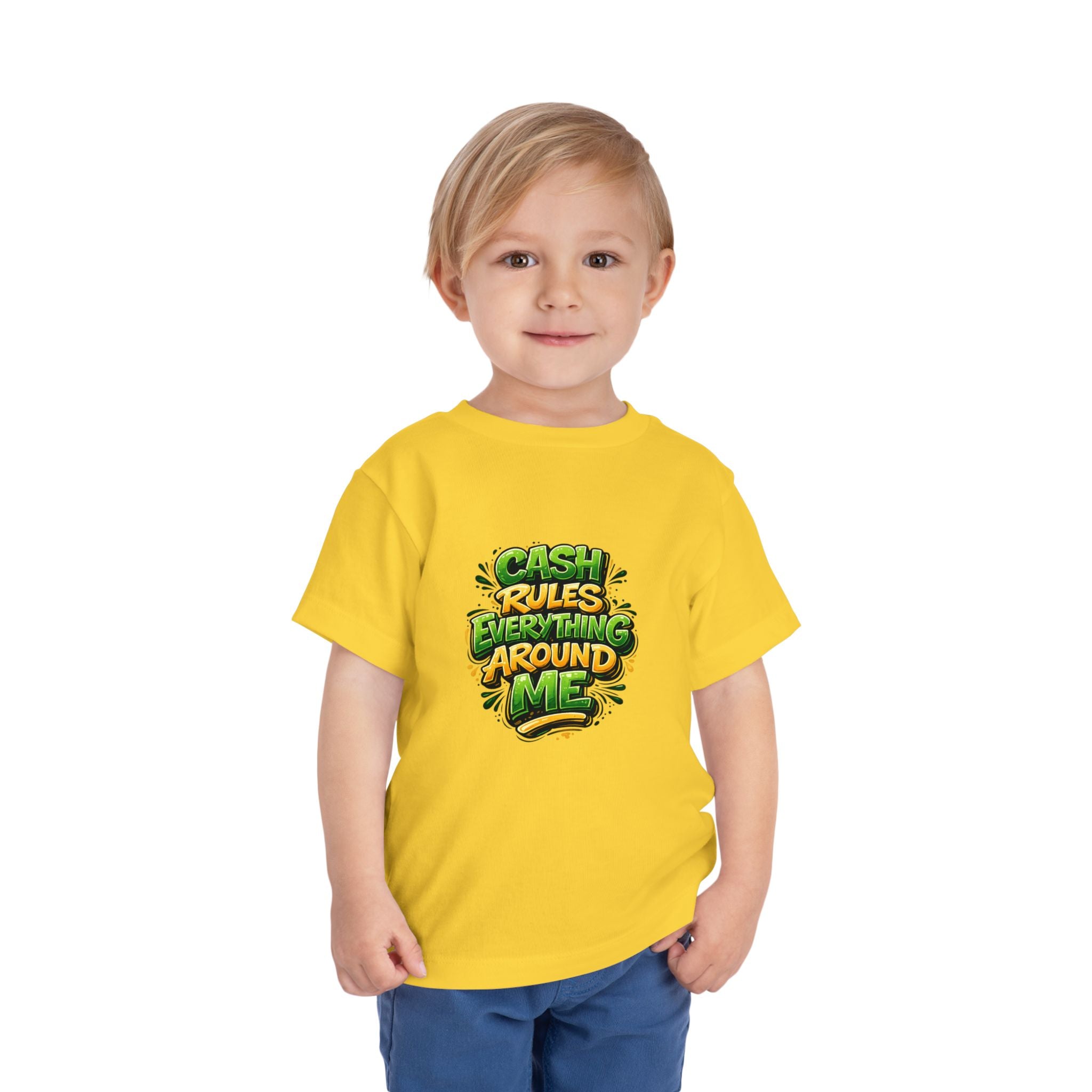 Toddler Tee - "Cash Rules Everything Around Me" Graphic Shirt | Funny Kid Money Design