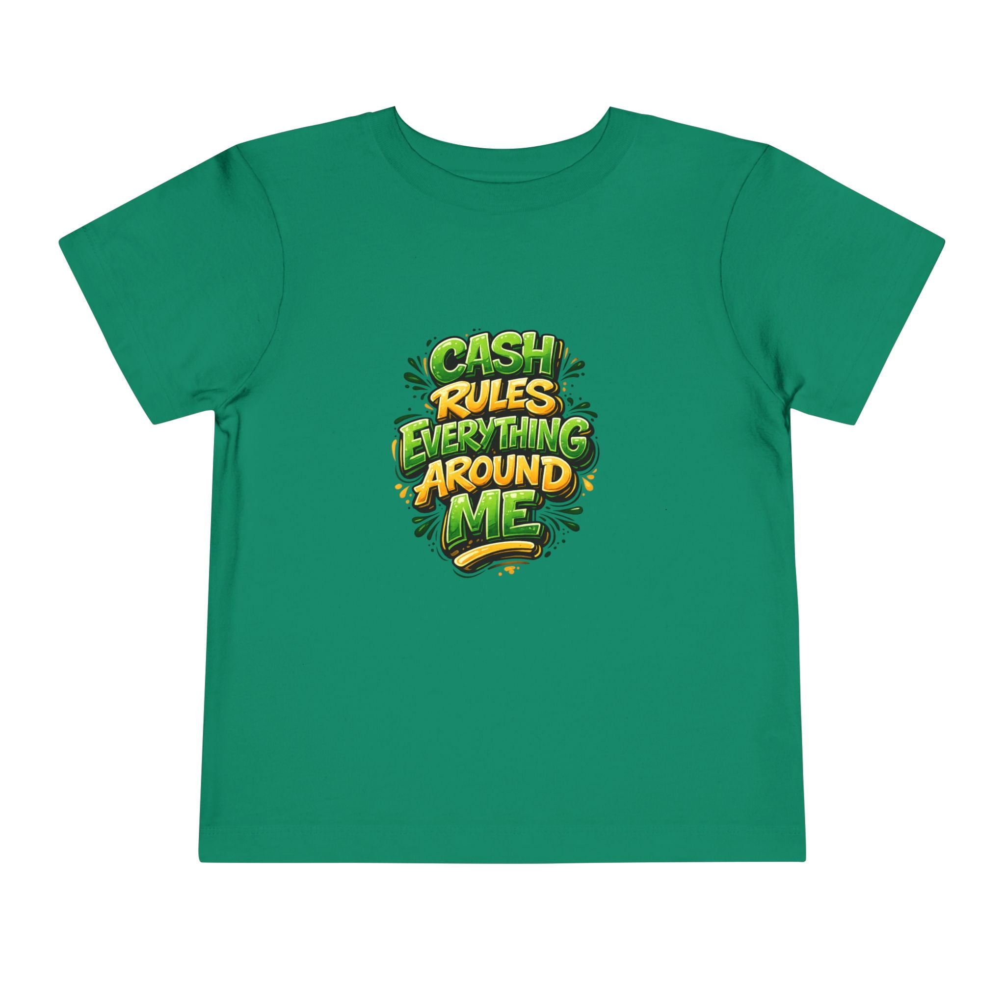 Toddler Tee - "Cash Rules Everything Around Me" Graphic Shirt | Funny Kid Money Design