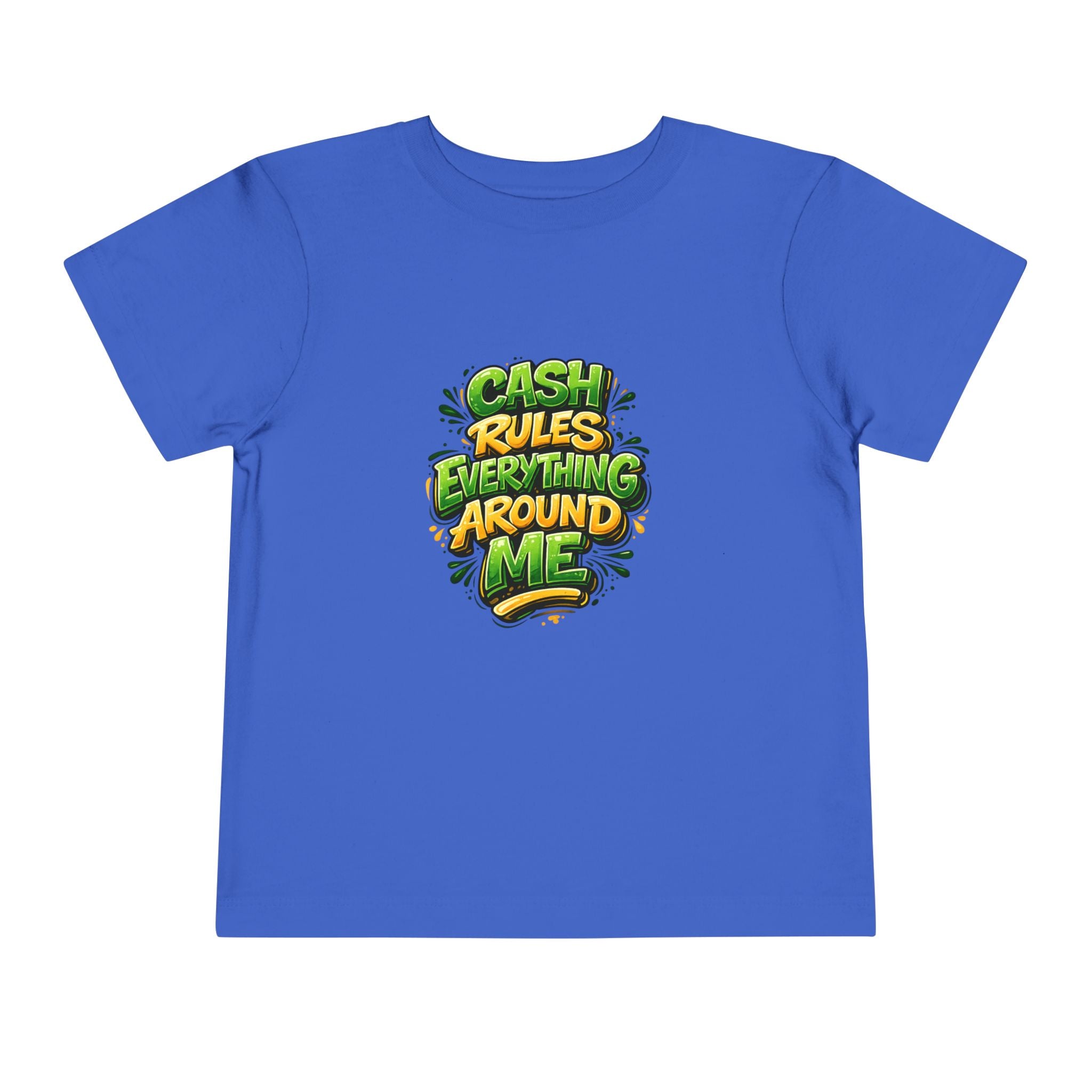 Toddler Tee - "Cash Rules Everything Around Me" Graphic Shirt | Funny Kid Money Design