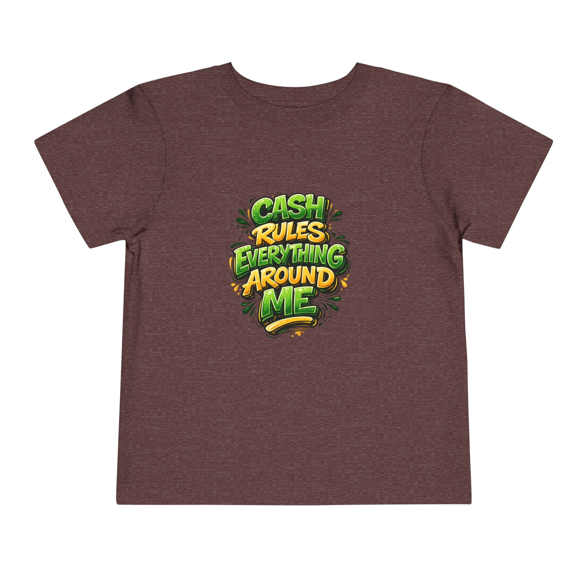 Toddler Tee - "Cash Rules Everything Around Me" Graphic Shirt | Funny Kid Money Design
