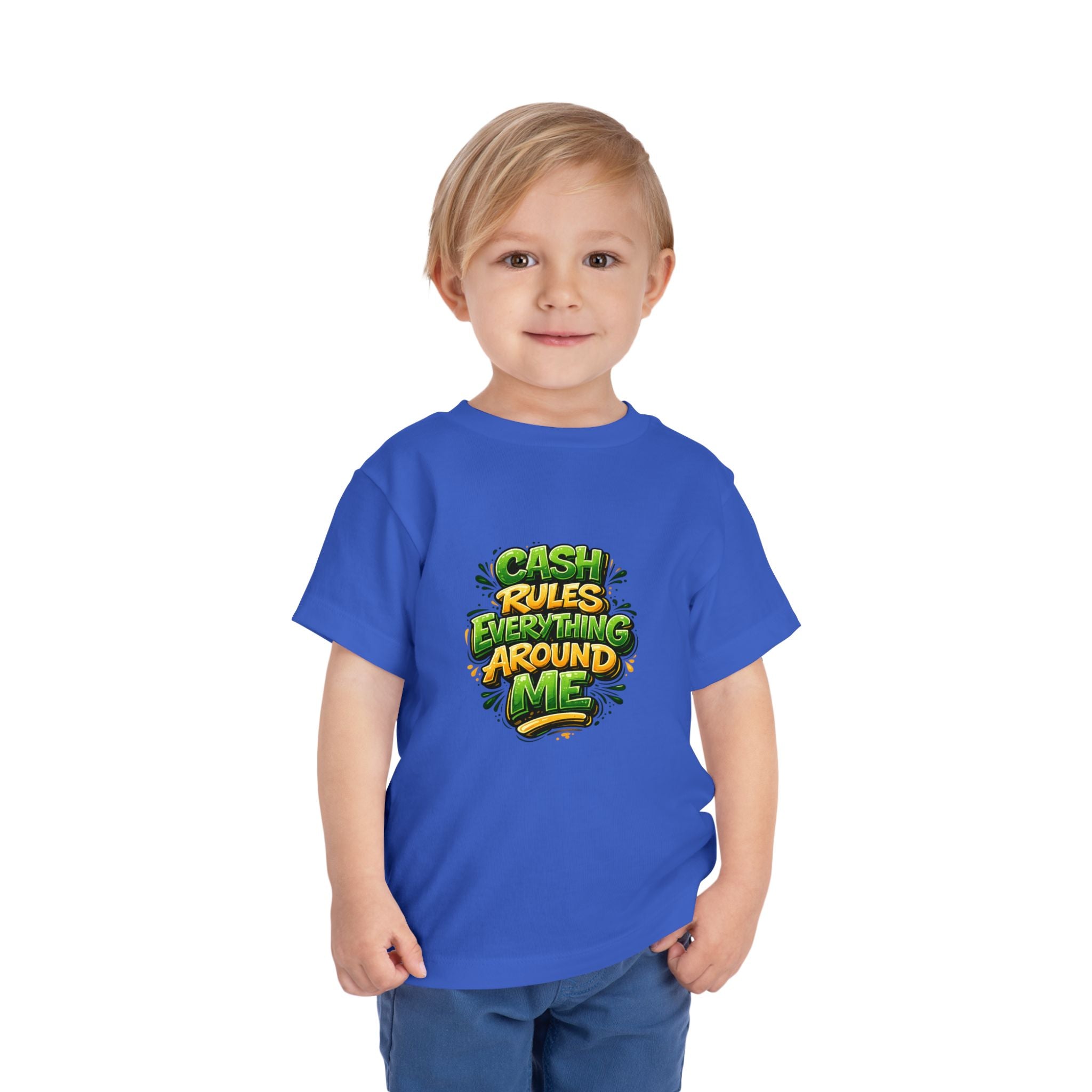 Toddler Tee - "Cash Rules Everything Around Me" Graphic Shirt | Funny Kid Money Design