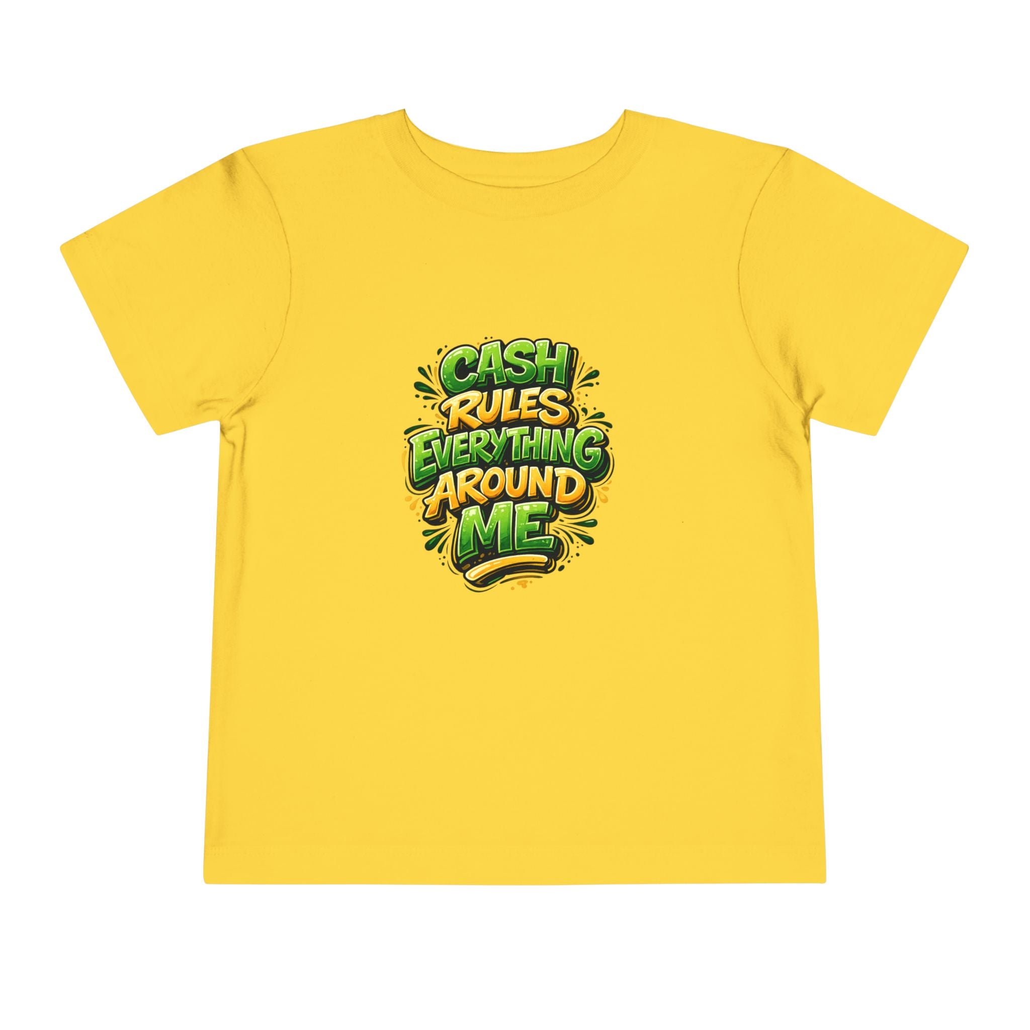 Toddler Tee - "Cash Rules Everything Around Me" Graphic Shirt | Funny Kid Money Design
