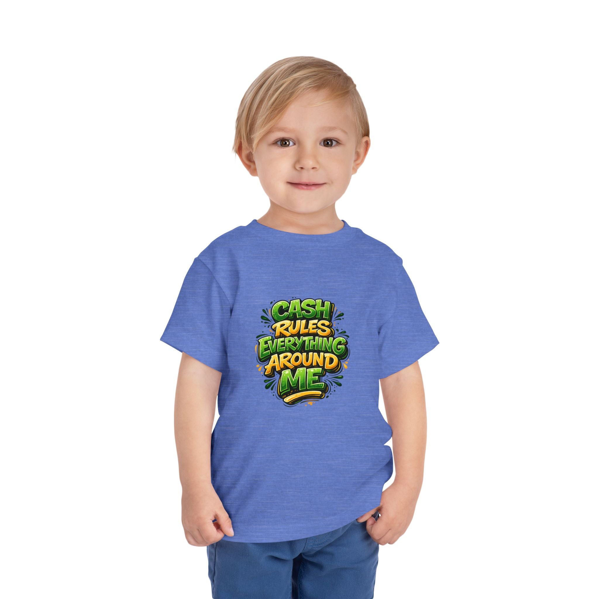 Toddler Tee - "Cash Rules Everything Around Me" Graphic Shirt | Funny Kid Money Design