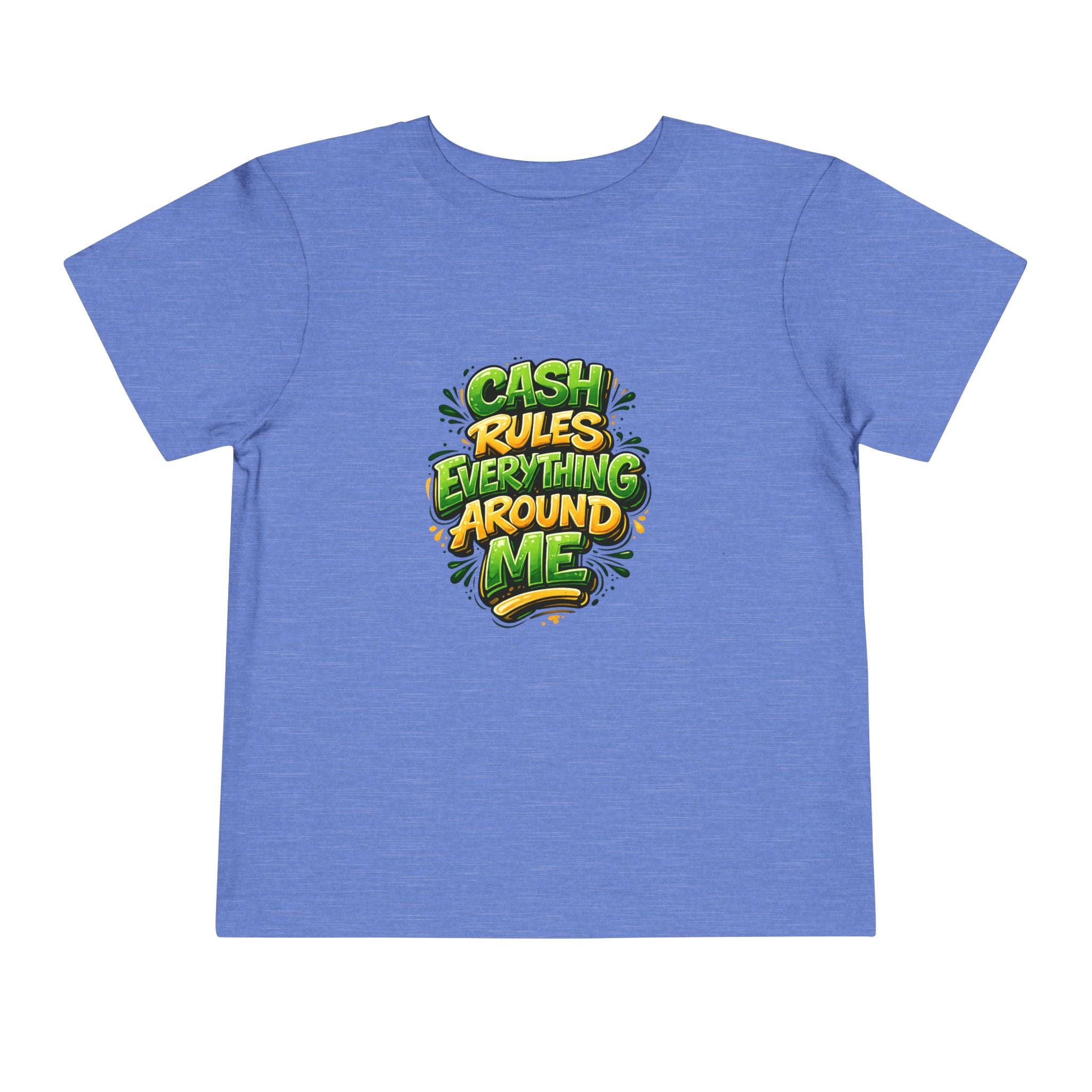 Toddler Tee - "Cash Rules Everything Around Me" Graphic Shirt | Funny Kid Money Design